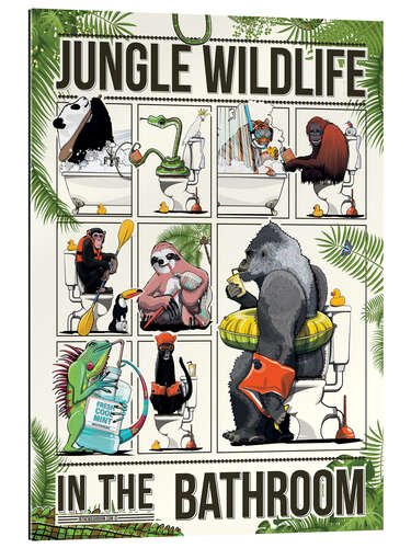 Gallery print Jungle Animals in the Bathroom