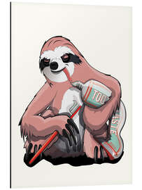 Magnettafel Faultier im Badezimmer