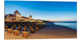 Gallery print Seaside resort of Binz on the island of Ruegen in the evening