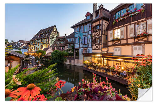 Wandsticker La Petite Venise in Colmar im Elsass, Frankreich