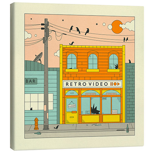 Canvas print The Video Store