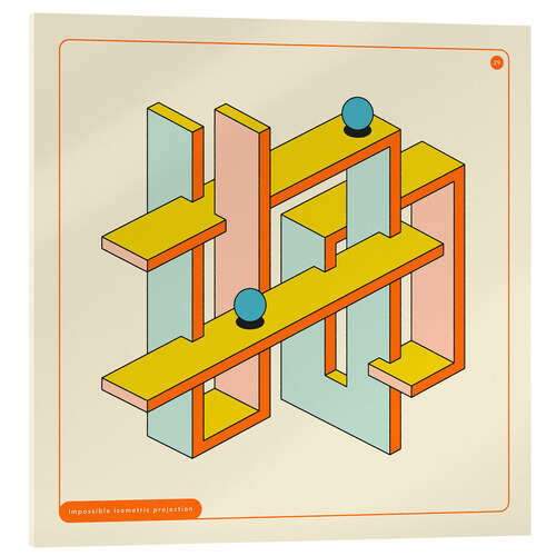 Acrylglasbild Unmögliche Geometrie II