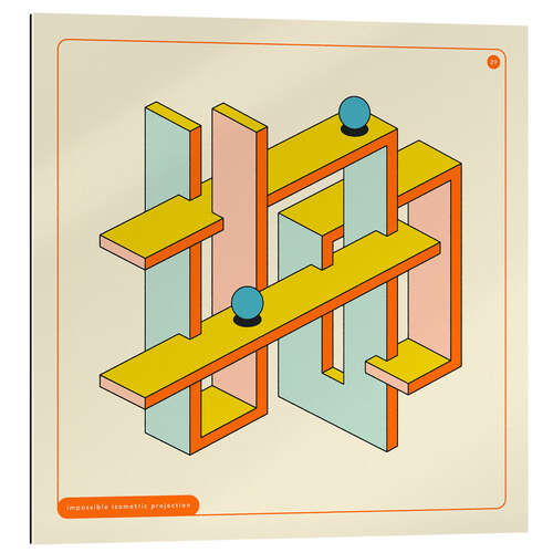 Cuadro de plexi-alu Impossible Geometry II