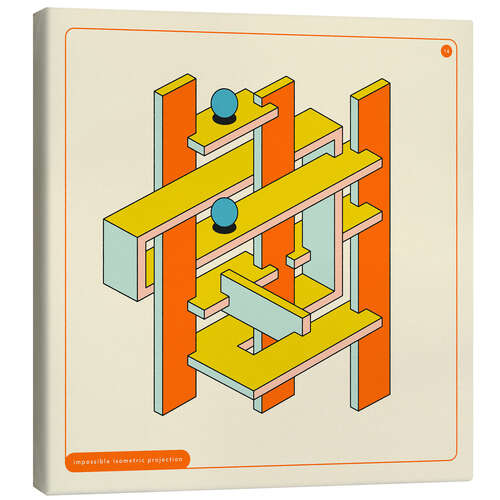 Tableau sur toile Impossible Geometry III