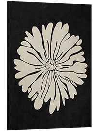 Cuadro de aluminio Abstract beige flower