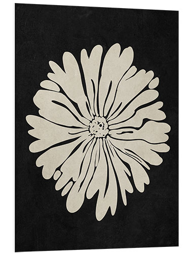 Foam board print Abstract beige flower