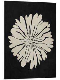 Magnettafel Abstrakte beige Blume