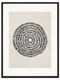 Gerahmter Kunstdruck Abstrakter Kreis