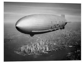 PVC print Historic New York: Airship over Manhattan, 1933