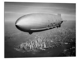 Galleritryck Historic New York: Airship over Manhattan, 1933