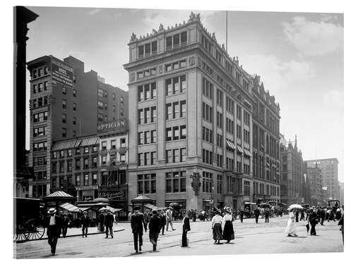 Akrylbilde Historic New York: First skyscrapers in Manhattan, 1908