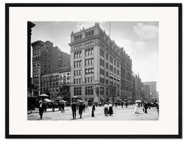 Gerahmter Kunstdruck Historisches New York: Erste Hochhäuser in Manhattan, 1908