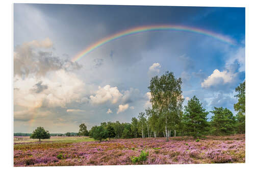 PVC print Rainbow over the moorland