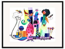 Gerahmter Kunstdruck Ein Tag im Leben einer Prinzessin