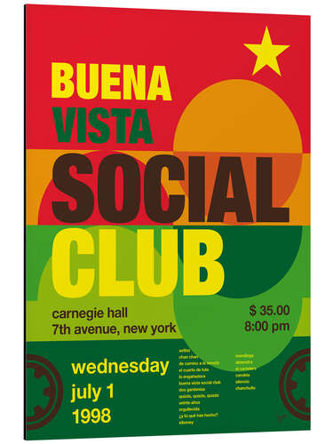 Alubild Buena Vista Social Club Concert Poster