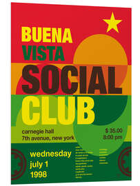 Foam board print Buena Vista Social Club Concert Poster