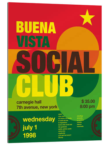 Galleriataulu Buena Vista Social Club Concert Poster