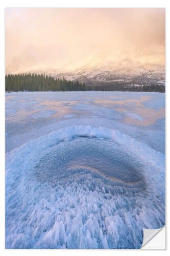 Wall sticker Frozen lake in Hemsdal Norway