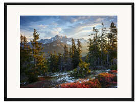 Gerahmter Kunstdruck Magisches Alpenlicht II