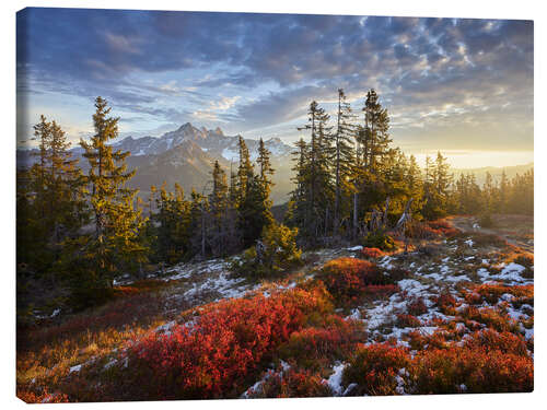 Leinwandbild Magisches Alpenlicht