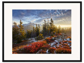 Gerahmter Kunstdruck Magisches Alpenlicht