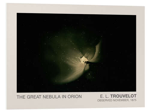 Foam board print The Great Nebula in Orion