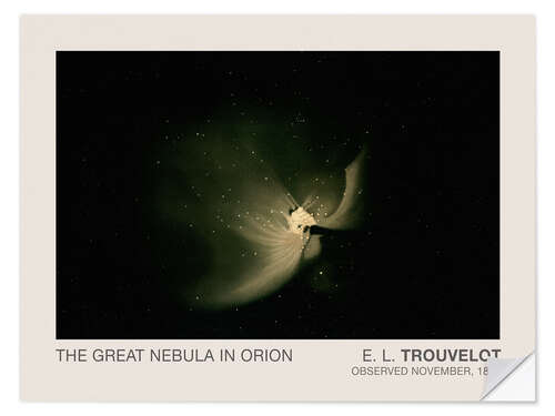 Selvklebende plakat The Great Nebula in Orion