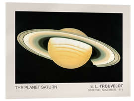 Stampa su vetro acrilico The Planet Saturn