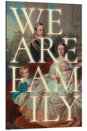 Tableau en aluminium We are Family - Jonas Loose