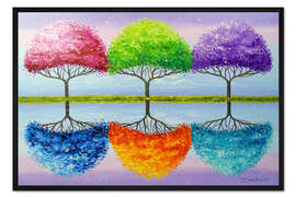 Gerahmter Kunstdruck Jeder Baum hat eine helle Seele