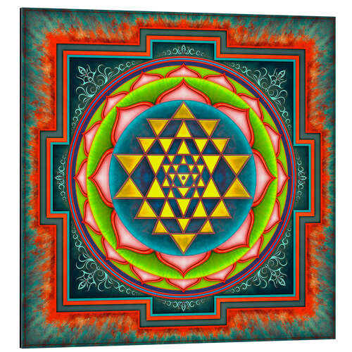 Tableau en aluminium Intuition Sri Yantra III