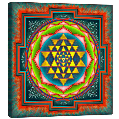 Canvas print Intuition Sri Yantra III