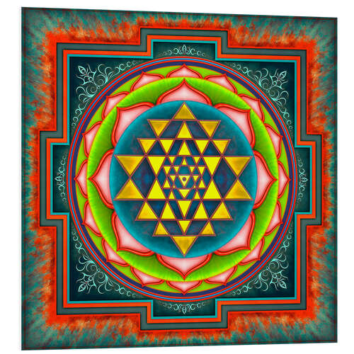 PVC-tavla Intuition Sri Yantra III