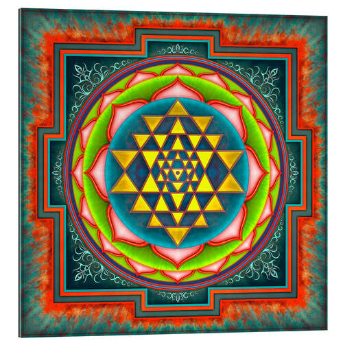 Quadro em plexi-alumínio Intuition Sri Yantra III