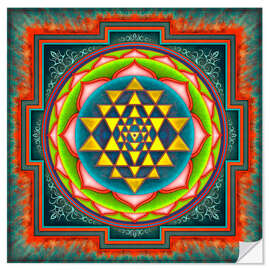 Självhäftande poster Intuition Sri Yantra III