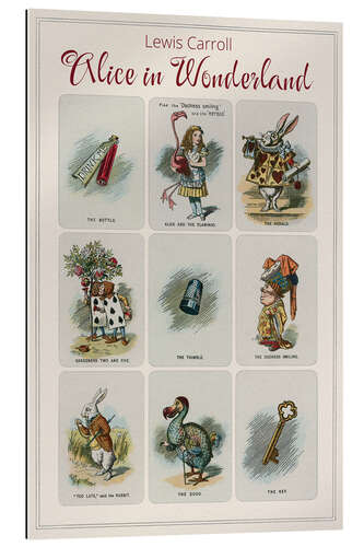 Tableau en plexi-alu Alice in Wonderland I