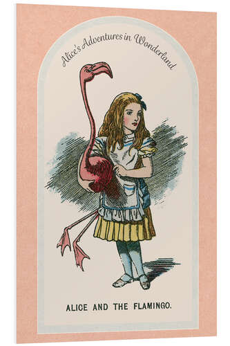 PVC-taulu Alice and the flamingo