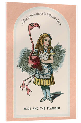 Galleritryck Alice and the flamingo