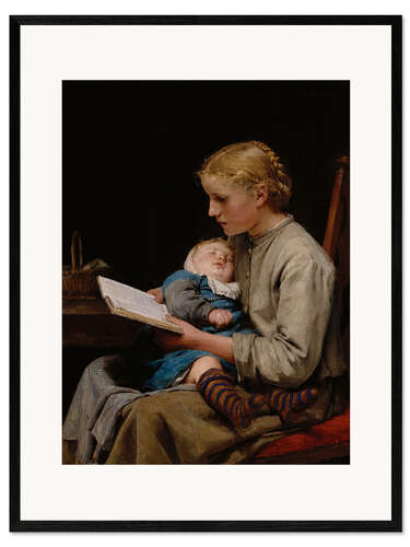 Framed art print Rose and Bertha Gugger, 1883