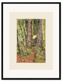 Plakat artystyczny premium w ramie Washing Beneath the Trees, Loguivy I