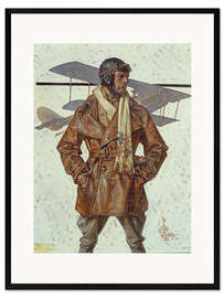 Impression artistique encadrée Airforce Pilot, 1917