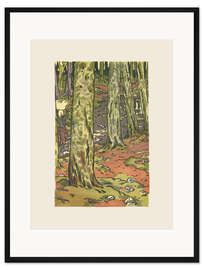 Gerahmter Kunstdruck Waschen unter den Bäumen, Loguivy II