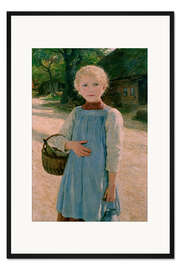 Gerahmter Kunstdruck “Mädchen mit Krug”