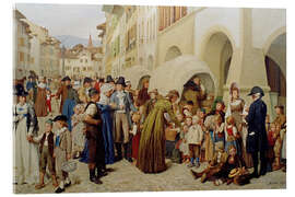 Acrylglas print &quot;The children of the countries&quot;, invasion of the French in Nidwalden, 1876