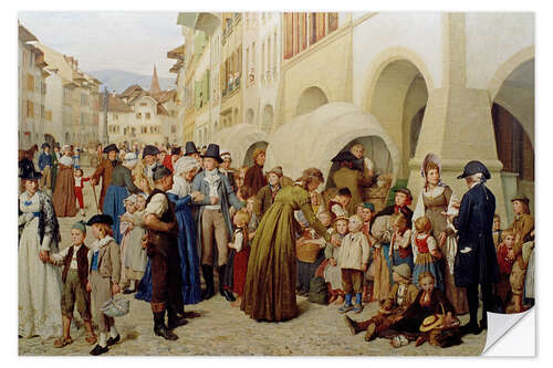 Sisustustarra "The children of the countries", invasion of the French in Nidwalden, 1876