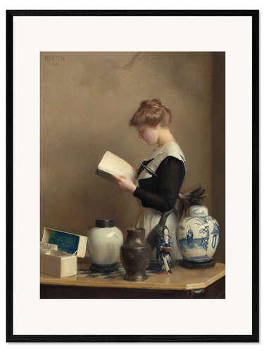Gerahmter Kunstdruck Das Hausmädchen, 1910