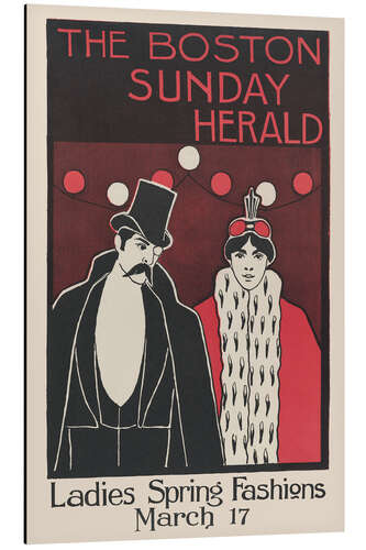 Stampa su alluminio The Boston Sunday Herald: Ladies Spring Fashions, 1895