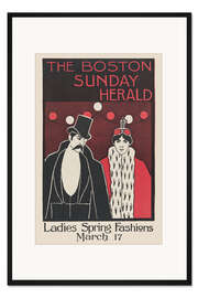 Gerahmter Kunstdruck Boston Sunday Herald: Damen-Frühlingsmode, 1895