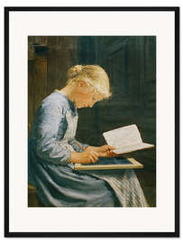 Gerahmter Kunstdruck "Fleißig", 1886