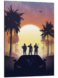 Magnettafel Crime Trio